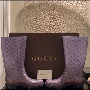 Gucci GG Rubber Rain Boots